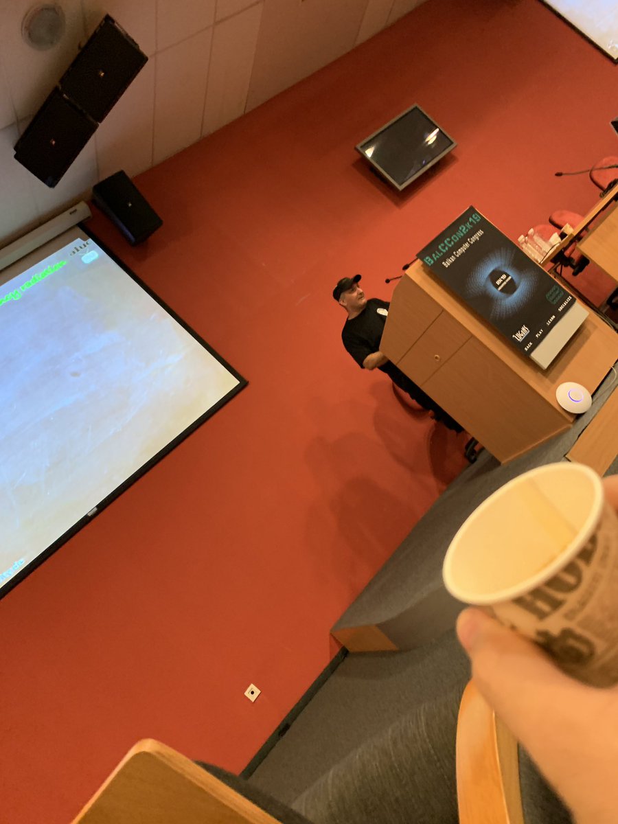 BenLafois's tweet photo. Very interactive and interesting talk with @thealuc at #balccon ! 1 good answer = 1 rakija ! https://t.co/Uuj3EsfQAH