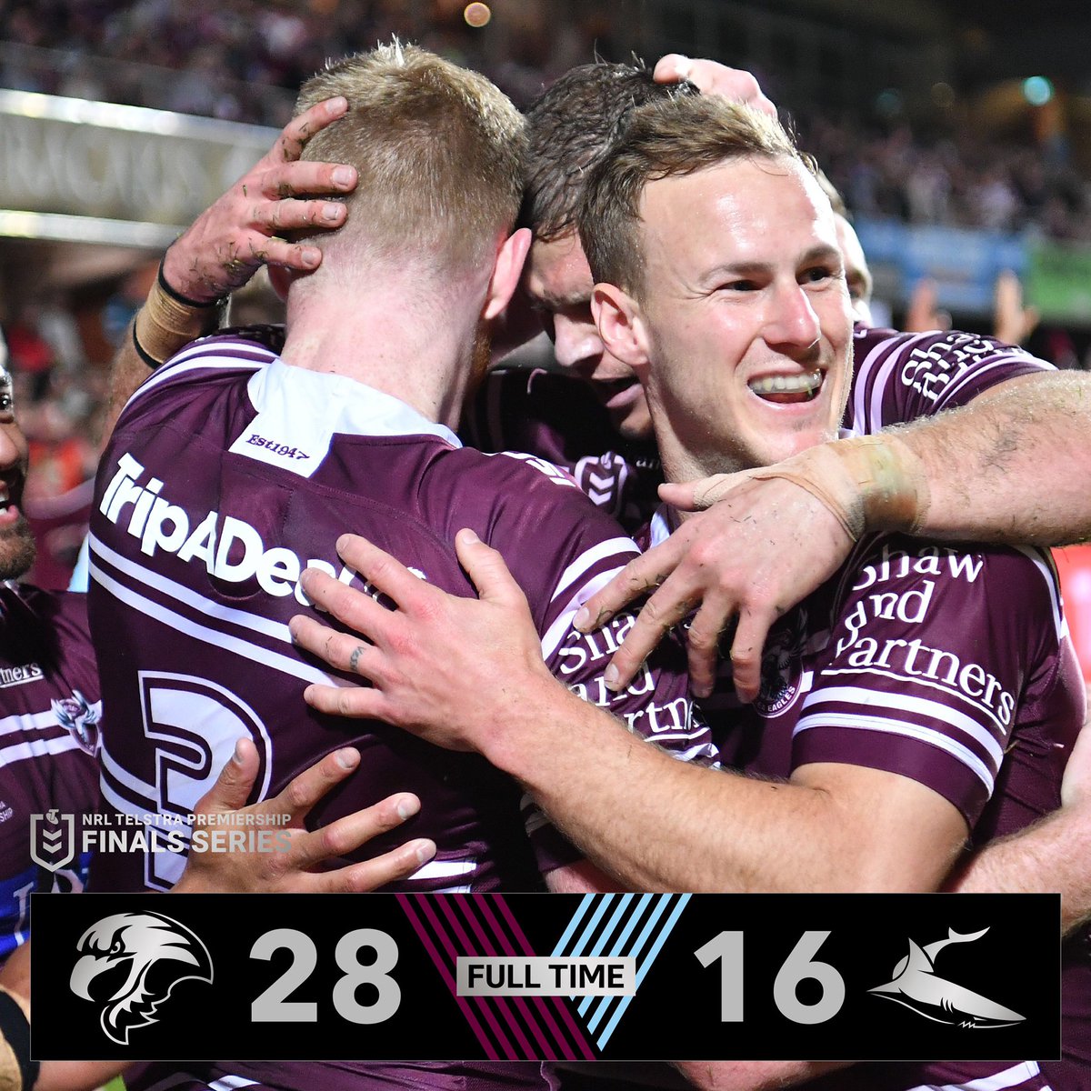 What a win at Lottoland! 

#WhereManlyBelongs #ManlyForever #NRLManlySharks