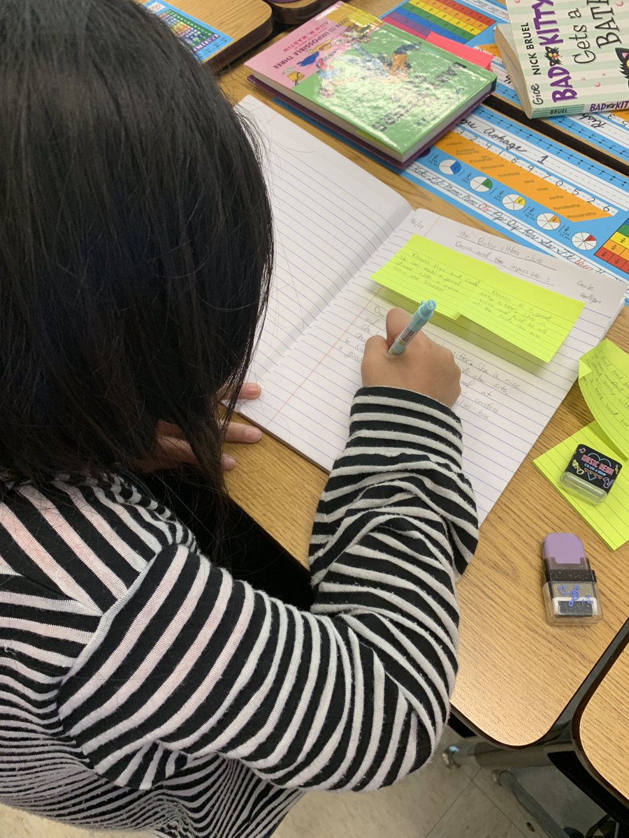 DMorminoPOB's tweet photo. #TCRWP is changing our writers and readers in room 206! Fourth grade writers established writing partnerships. Readers are learning to write long off of a post-it. @AlisonJClark @MrsWintersSR @EAnninoPOBLit https://t.co/seDLA47APk