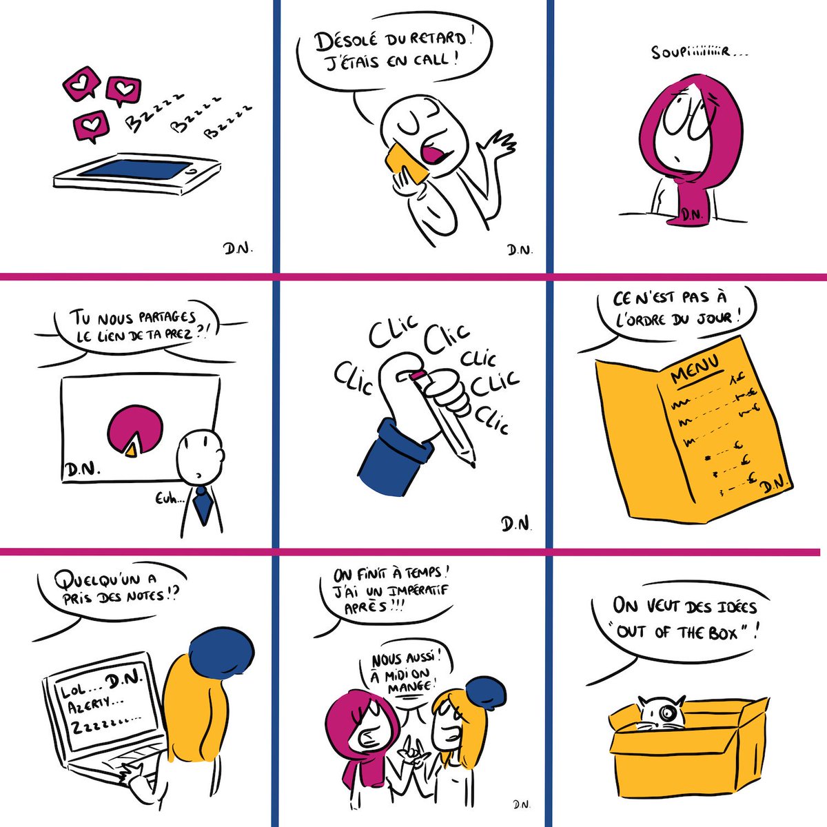 Un BINGO! 🎉 un peu fou pour égayer vos réunions #marketing, ça vous tente ? ⏩ lesdigitalnaives.com/bingo-reunions/ #startuplife