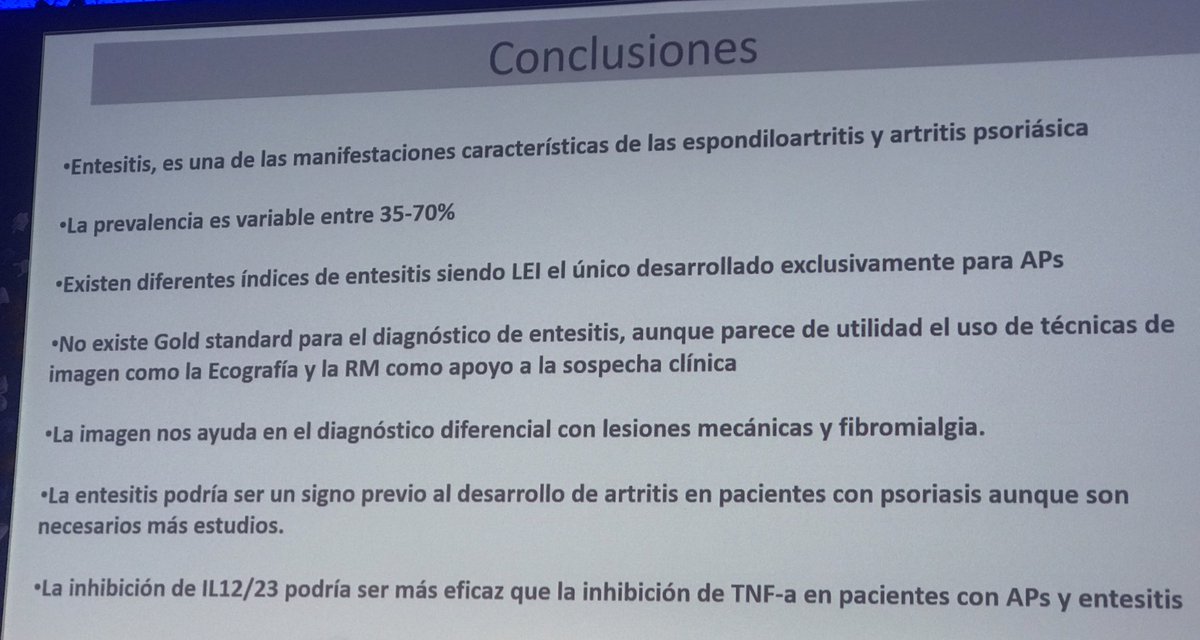 JL_tdp's tweet photo. Una charla muy interesante entesitis & artropatia psoriasica Dr. Julio Ramírez #entesitis #psoriasis #arthritis #IMIDS https://t.co/62zpNuwvKb