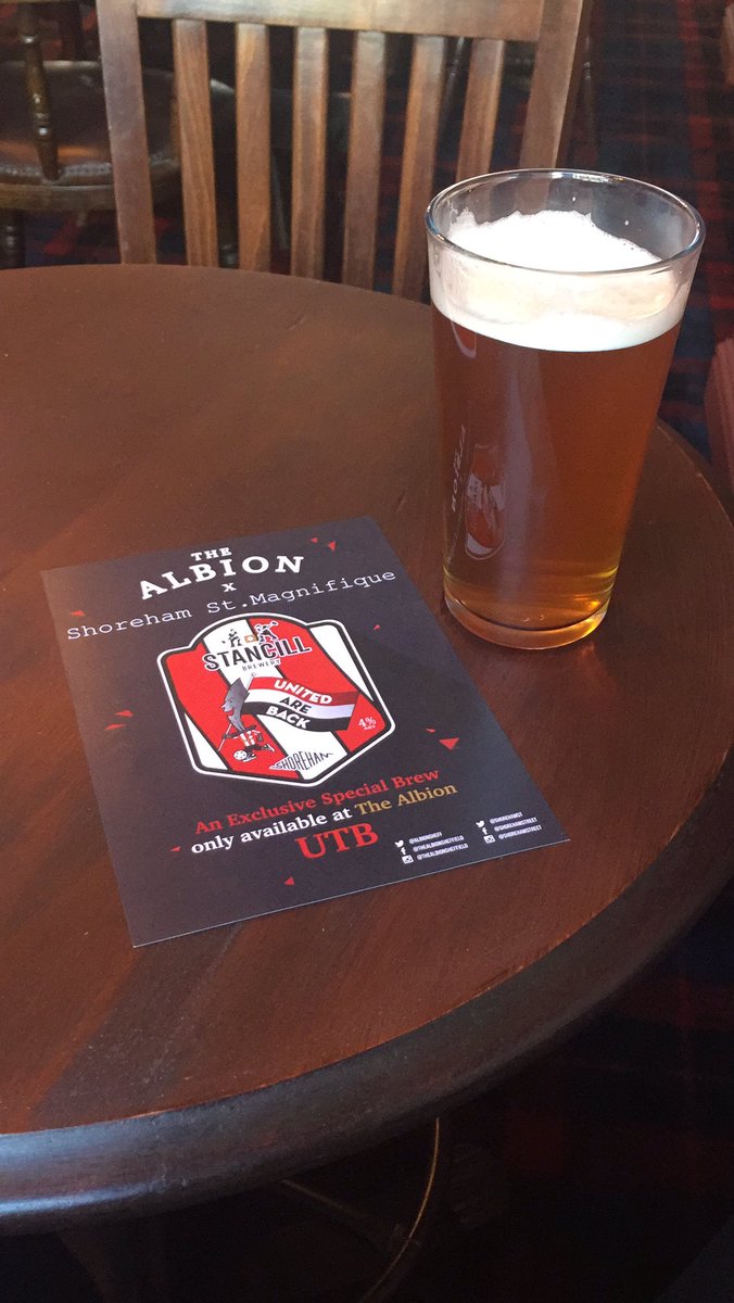 MW__photog's tweet photo. Pre match pint for Dem Blades. £2.80 a pint at @AlbionSheff @shorehamst.
#sufc #twitterblades https://t.co/VZJev1OAhv