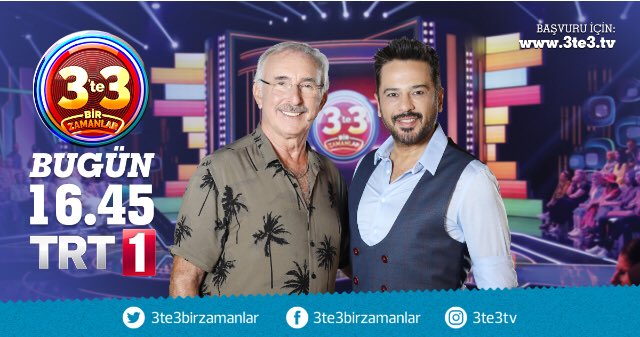 Türk televizyonlarının en eğlenceli bilgi yarışması 3’te 3 Bir Zamanlar’ın bu hafta konuğu Mustafa Yolaşan. Yıllarca TRT ekranlarından evlerimize konuk olan Yolaşan ile zamanda yolculuğa hazır mısınız? Emre Altuğ’un sunumuyla 3’te 3 Bir Zamanlar, bugün saat 16.45'te TRT1'de...
.