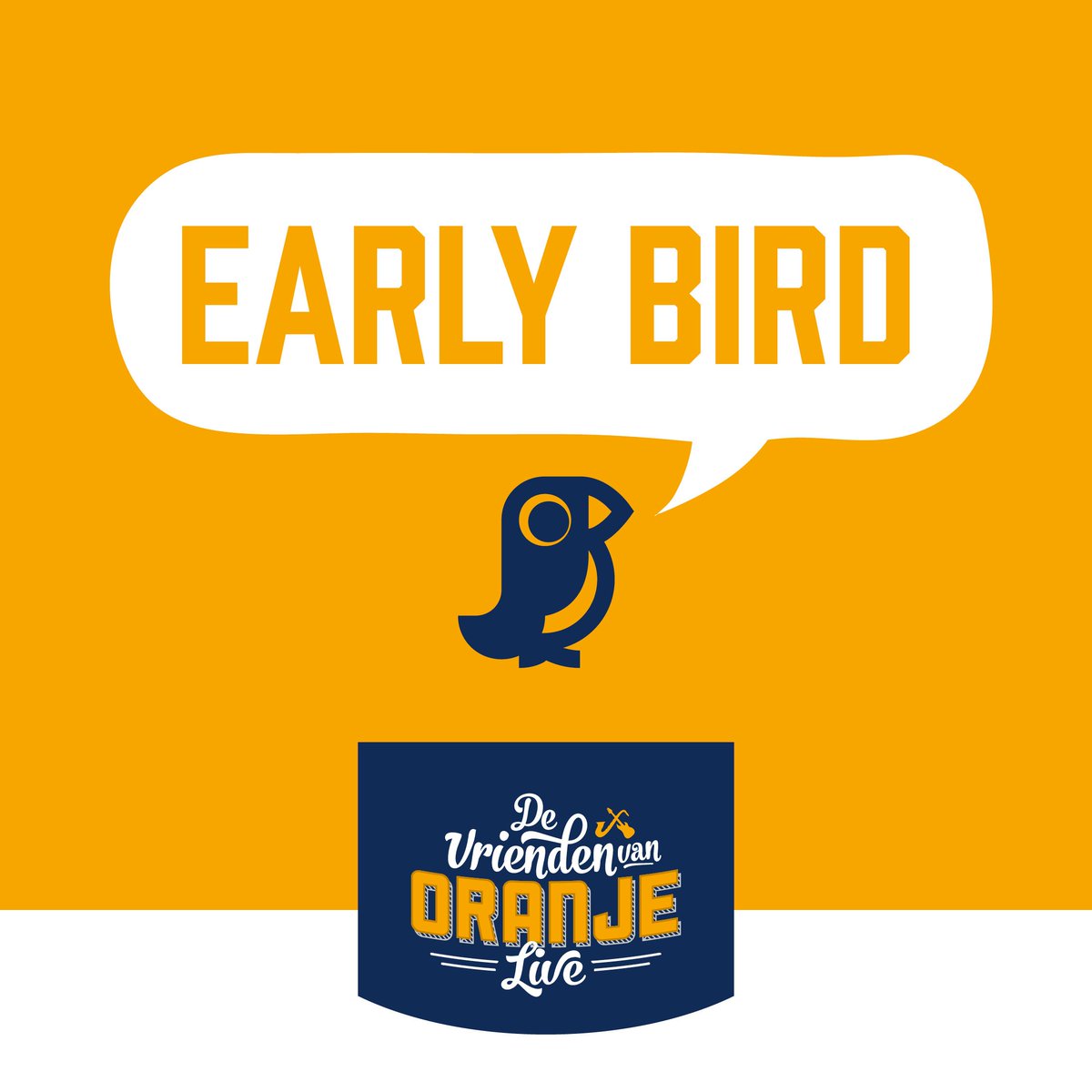EARLY BIRD TICKETS

De kaartverkoop loopt goed! Wil jij beschikken over de laatste Early Bird tickets? Wees er snel bij, want op is op! Bestel nu via musicclubkampen.nl/agenda/2019/vr…
