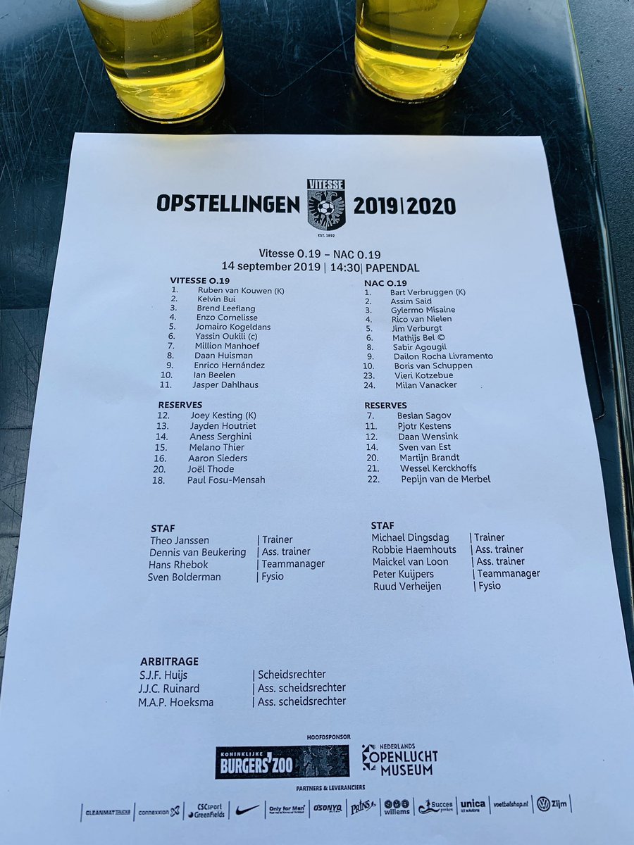 FanzineDeRat's tweet photo. Over 30 minuten begint in Arnhem de wedstrijd tussen de onder 19 van NAC en Vitesse. #NACpraat #vitNAC #burb https://t.co/IaIah0maqA