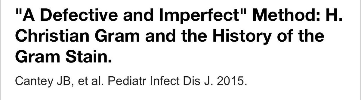 RVAgRAMStain's tweet photo. The history of microbiology is full of fascinating tales. Our ID Fellow @InfectiousNeo  (now rockstar neonatologist) dug into the discovery of the Gram stain, a great story. It’s got everything, academic rivalry, scientific controversy, and a serendipitous lab accident. https://t.co/sIwG5qeo9V