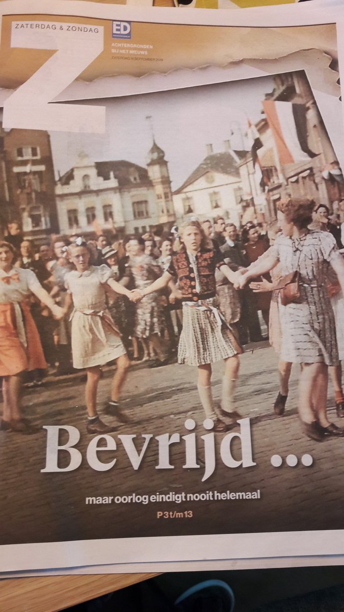 JohnGraat's tweet photo. Vanwege 75 jaar bevrijding ZO-Brabant... de bijlage Z van ED vandaag grotendeels in het teken van vrijheid en oorlog, en hoe die voort kan leven, bij een vluchteling, een 'kind' van onbekende Amerikaanse soldaat, Afghanistan-veteranen, dochters van een jodenjager, etc. Aanrader! https://t.co/zXQb8OgRCB