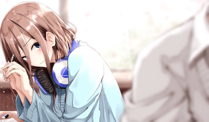 ミンク@眠すぎ謙信さんがTwitterに投稿した中野三玖(五等分の花嫁)のイラスト。