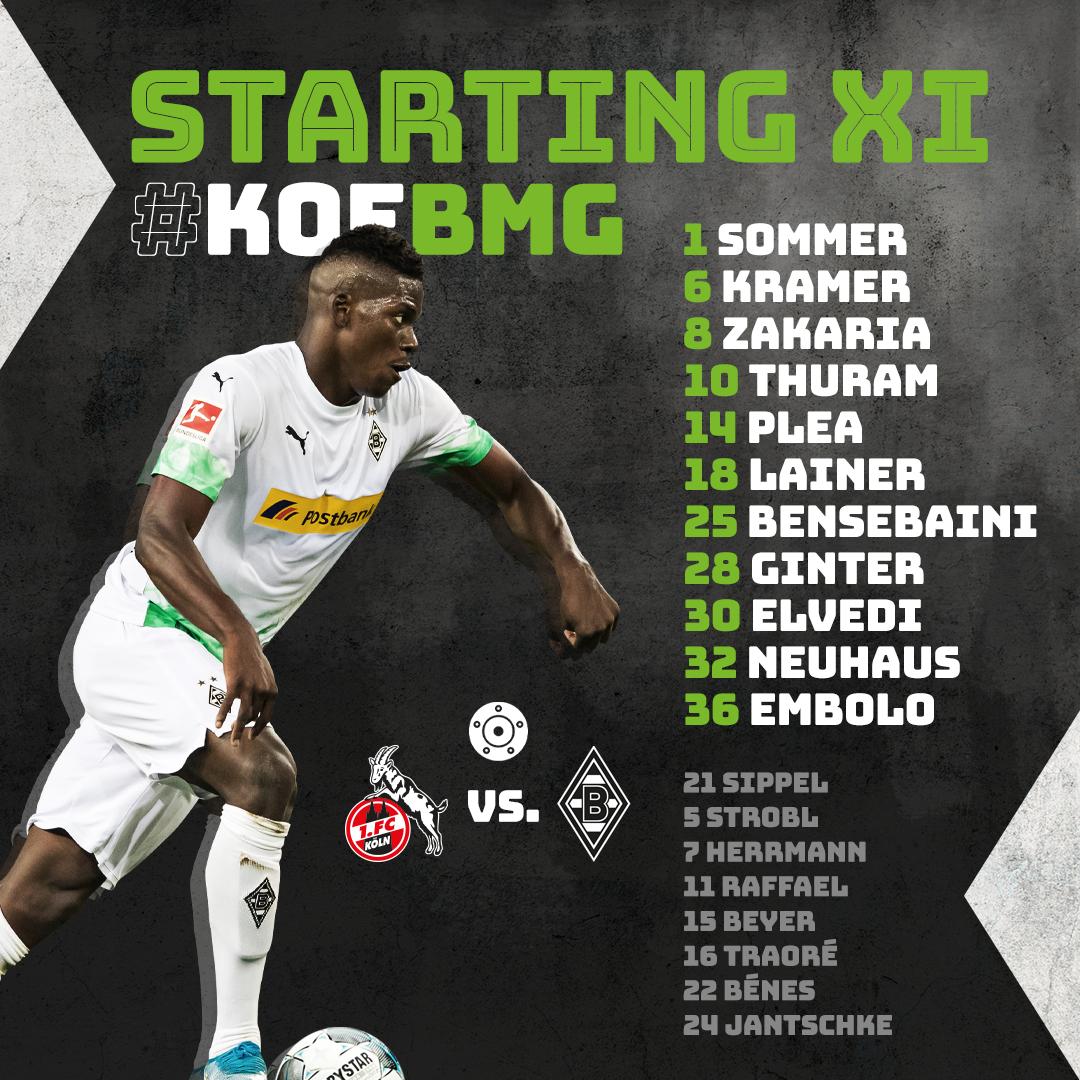 borussia_en's tweet photo. TEAM NEWS 📋 It's a return for Christoph #Kramer, while @bensebainiRams makes his debut! 🐎💚

#DieFohlen #KOEBMG https://t.co/KReKdBjMef