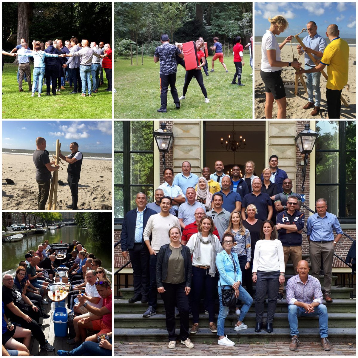 JuliaNdeWachter's tweet photo. Managers van @Stadsbeheer010  hielden zich de afgelopen dagen bezig met het thema werkplezier. Met een actief programma en lezingen van o.a. hokeycoach @MarcLammers zijn vele inzichten verkregen en onderlinge contracten afgesloten voor meer plezier op het werk. Bedankt. https://t.co/qpM6luPNSE