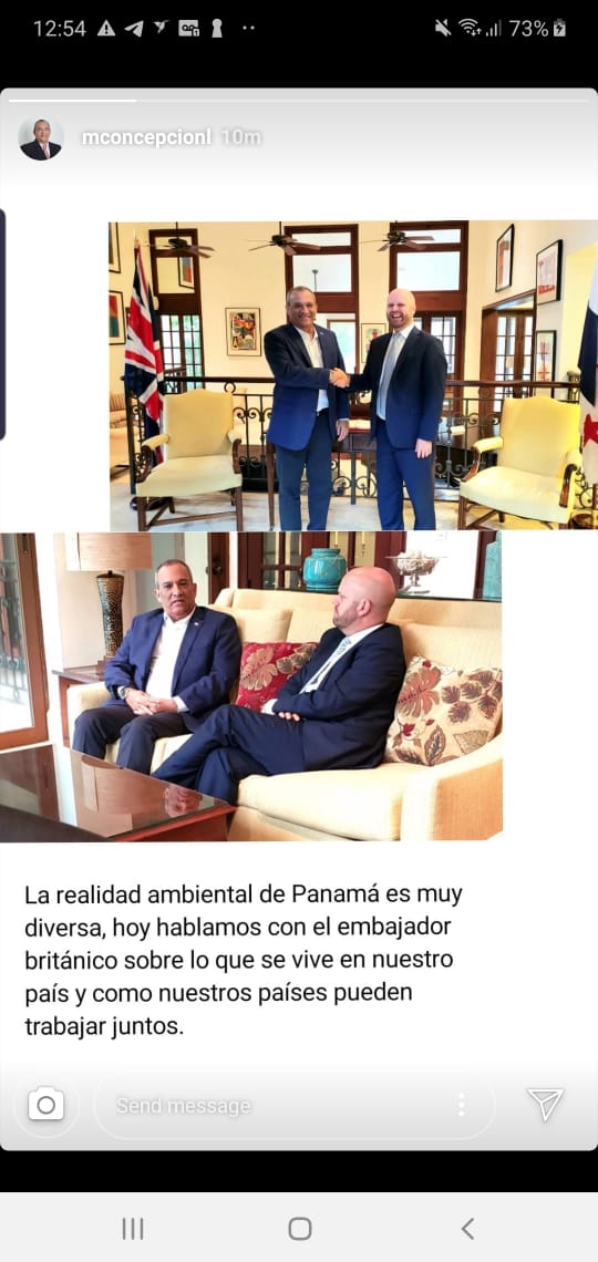 Curioso, el Min de <a href="/MiAmbientePma/">Ministerio de Ambiente de Panamá</a> en cordial reunión "ambiental" con el embajador de UK, mientras <a href="/KC_Panama/">King's College Panama</a> destruye bosques. UK está en emergencia ambiental. Sus ciudadanos son más valiosos que nosotros? <a href="/TReporta/">Telemetro Reporta</a> <a href="/ecotvpanama/">ECO TV</a> <a href="/tvnnoticias/">TVN Noticias</a> <a href="/radiopanama/">Radio Panamá</a> <a href="/rpc_radio/">Rpc Radio</a>
