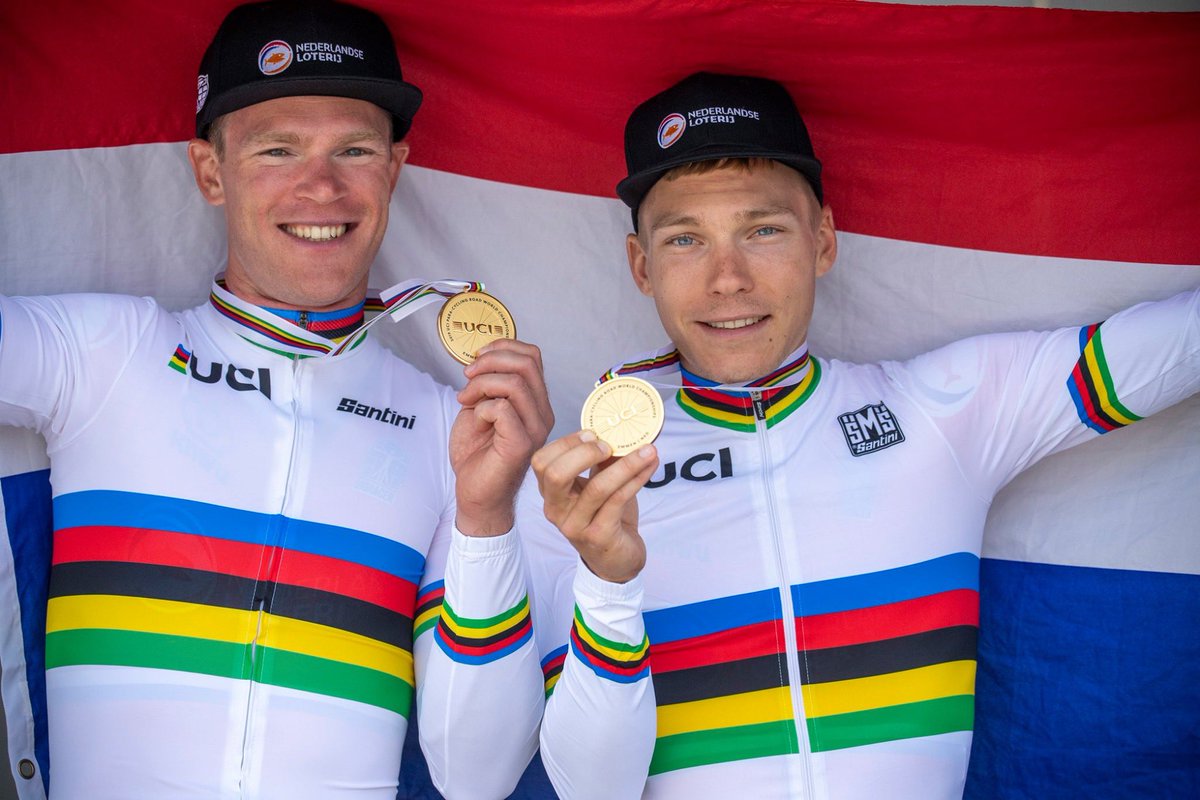 De 🌈 wereldkampioenen 🌈 <a href="/tristan_bangma/">Tristan Bangma</a> en <a href="/ptbos/">Patrick Bos</a> #Emmen2019