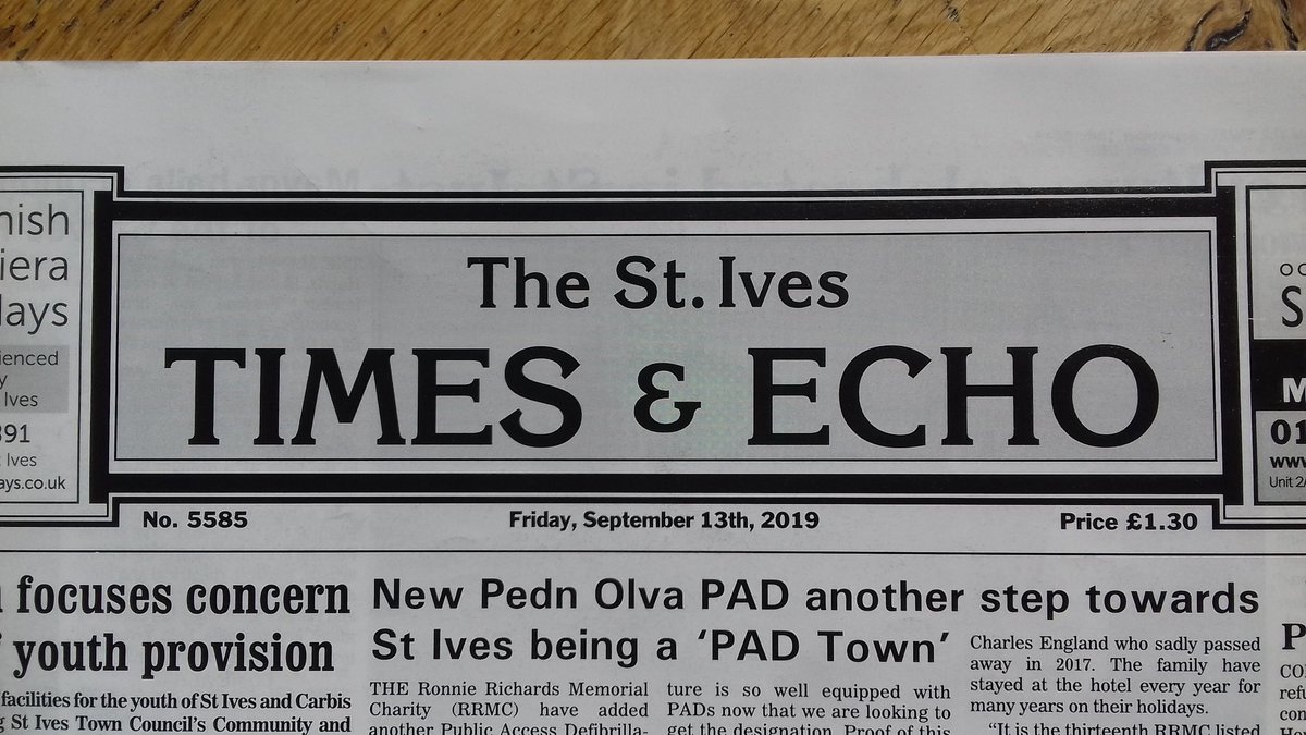 thegrammarsow's tweet photo. the current St Ives Times &amp; Echo with advance coverage of this year's Zennor event 

7pm Weds 18th Sept --- St Senara's Church --- FREE EVENT (donations for Church Bell Fund) https://t.co/pcqp5b5iKD