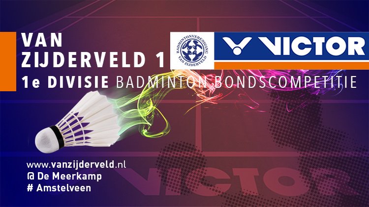 VanZijderveldbv's tweet photo. Programma 1e Divisie #badminton bondscompetitie: TFS Barendrecht 2 - Van Zijderveld 1, zaterdag 14/9, aanvang 18:00 uur, sporthal Lagewei #Barendrecht Veel succes. Support jouw team! #theflyingshuttle @BdrechtSport @Sportkr_Amstell @AllRackets @VICTOR__Europe https://t.co/VBC7YWkI5e