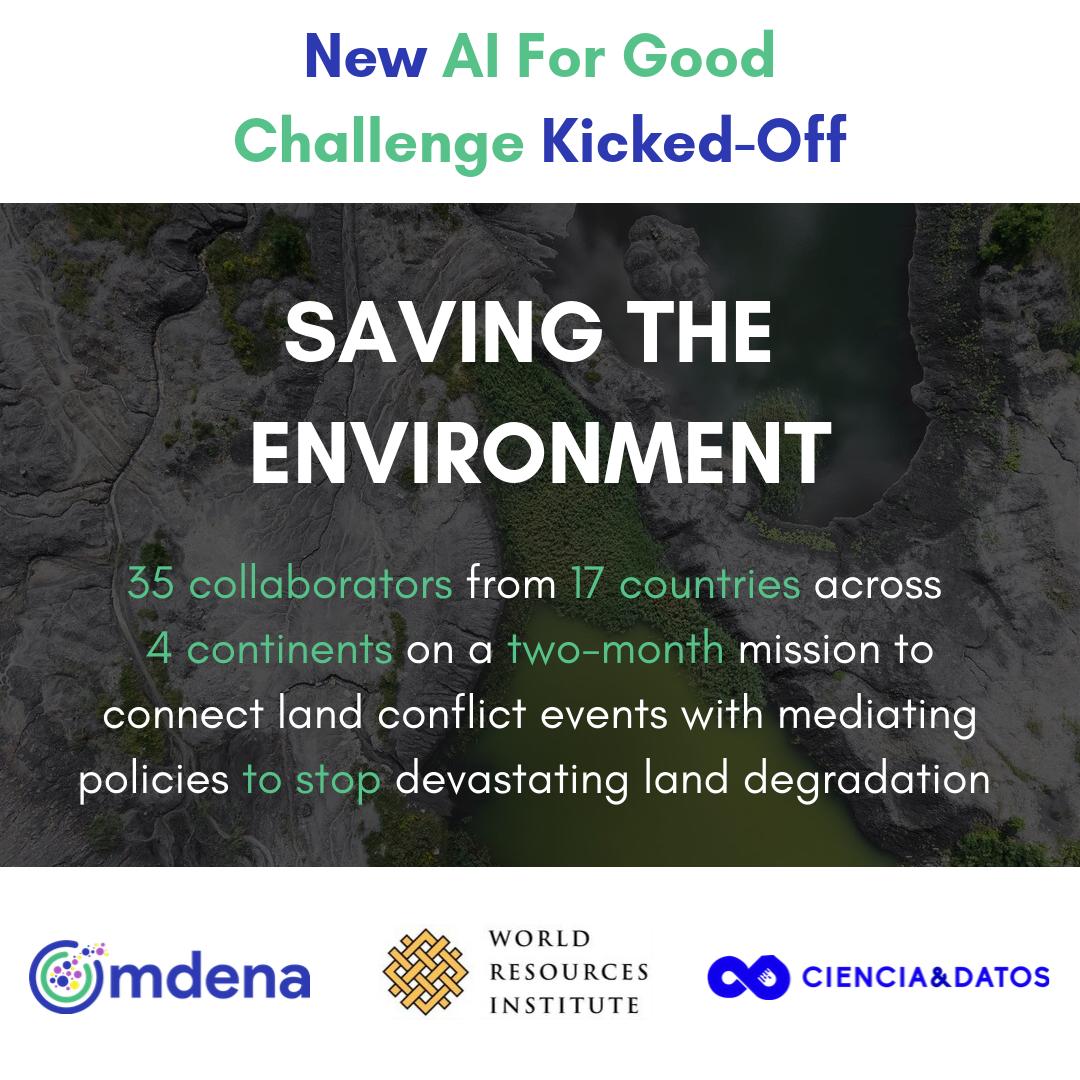OmdenaAI's tweet photo. #SaveTheEnvironment. New #AIChallenge started 💯

Land degradation is affecting more than 3.2 billion people, destroying the environment at a rapid pace.

It is time to #StopLandDegradation.

#AIforGood #TechforGood #AICommunity #AIsolutions #MachineLearning 

@WorldResources https://t.co/7mHbCxcpkE