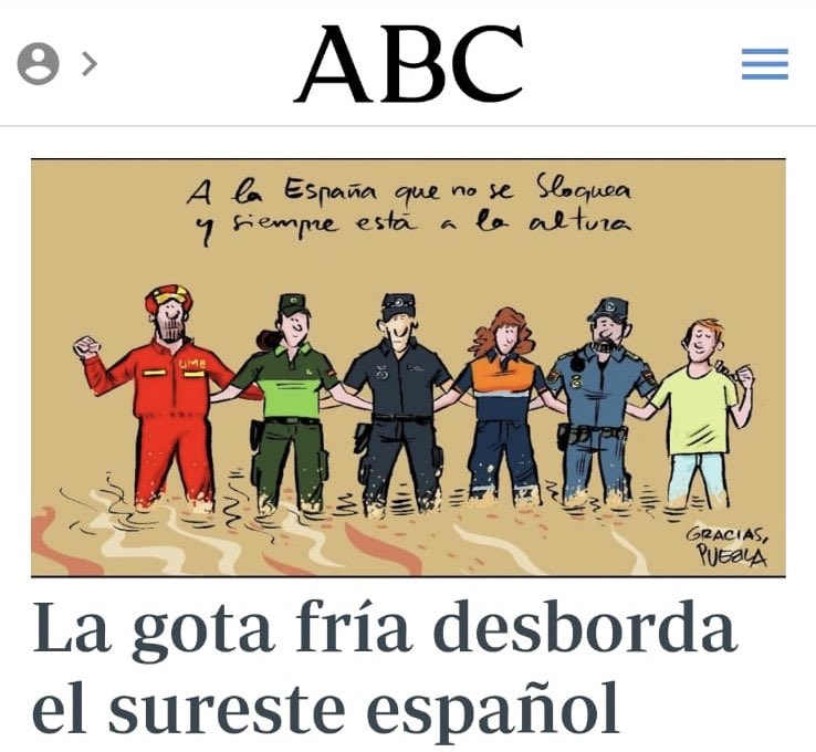 Creemos que en esta portada del <a href="/abc_es/">ABC.es</a> se han olvidado a un colectivo que normalmente suelen ser primeros intervinientes en los siniestros y que dan el 200% en todas sus intervenciones.
Quizás no somos lo suficientemente trabajadores para salir en la portada de este periódico.