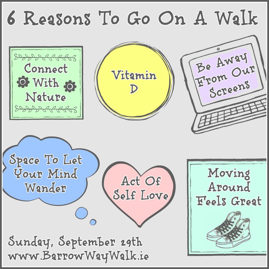 Make sure to register online at ➡ BarrowWayWalk.ie for the Barrow Way Walks, in Laois, Kildare and Carlow. This will ensure that you get...

✅ Bus transportation from car park to the start of the walk.
✅ Draw string bag with goodies.
✅ Tea/Coffee after the event.