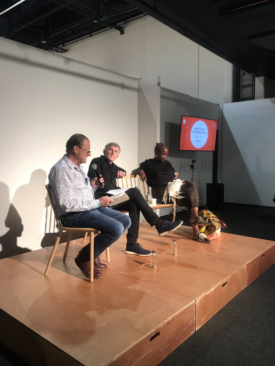 FNBArtJoburg's tweet photo. On now: Why Should I Hesitate: collaboration and SA’s institutions Koyo Kouoh (Director, Zeitz MOCAA) and Karel Nel (Curator, Why Should I Hesitate: Sculpture) in conversation, moderated by Christopher Till (Director, JavettUP)
#FNBArtJoburg
#TalksProgramme https://t.co/V96CN6cdcI