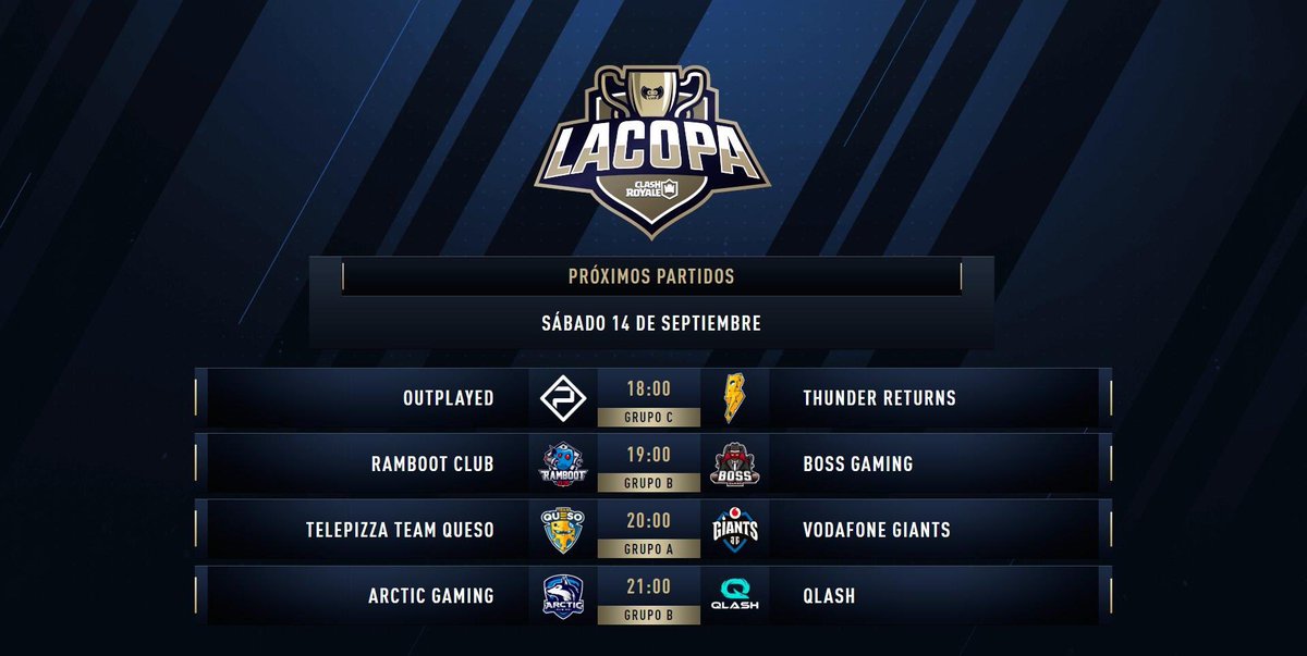 GGTaTaN's tweet photo. 📝 #CopaClash2 | #Porratatan
Grupos W2D1
🔹#OUTWIN 🅿️
🔹#RBTWIN 🤖
🔹#TTQWIN 🧀 ⚠️
🔹#ARCWIN ❄️ ⚠️
A las 18:00 en https://t.co/FgqYVpUgbK https://t.co/oZ1qzHptM1