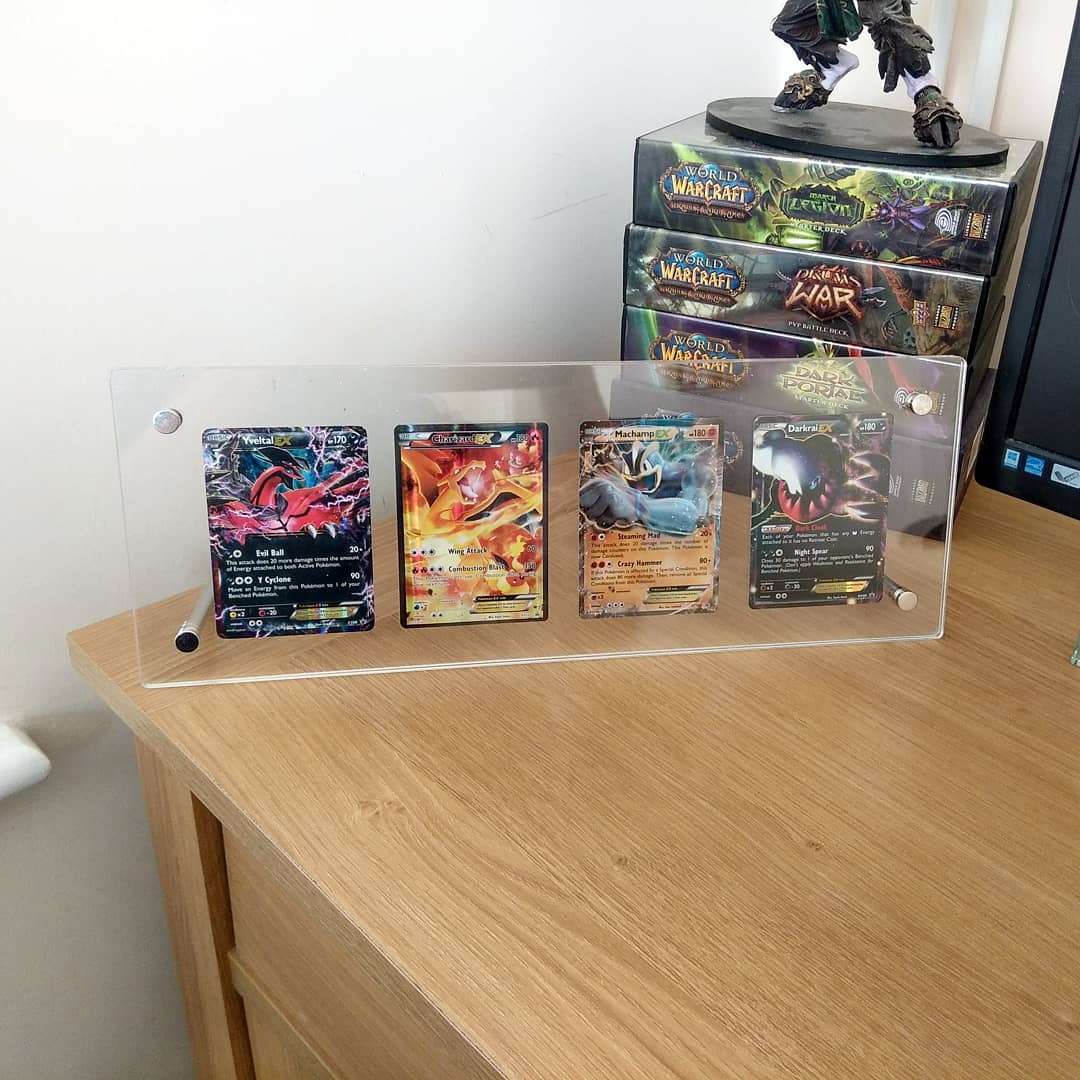 Mazza666Gaming's tweet photo. Loving my new #Pokemon #pokemondisplay #pokemondisplayframe #nintendo #teamemmmmmsie #geek #nerd #charizard #machamp #yvetal #darkrai #art #artwork https://t.co/bjYsVevffD
