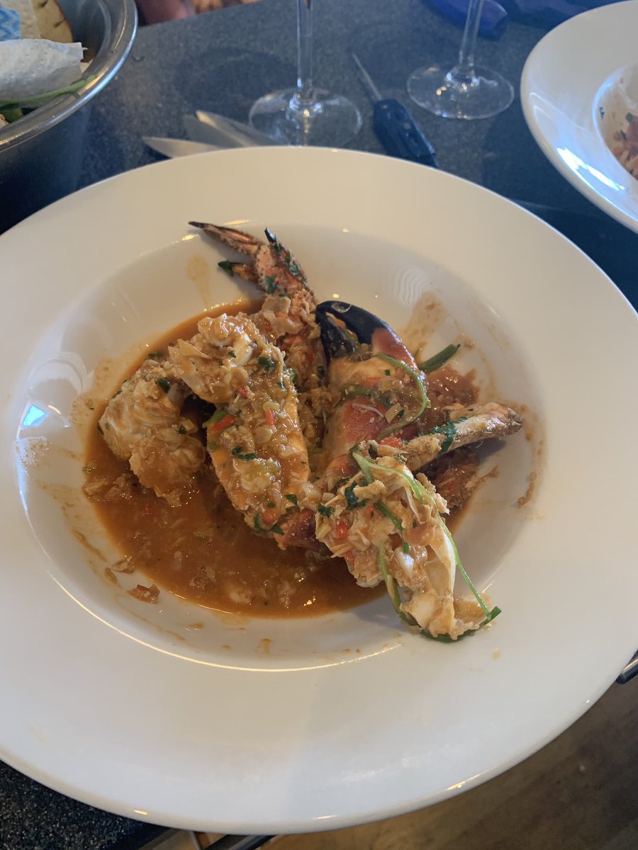 carrieruss's tweet photo. Singapore chilli crab @RickSteinSchool today. Delicious! https://t.co/55fC7fjB72