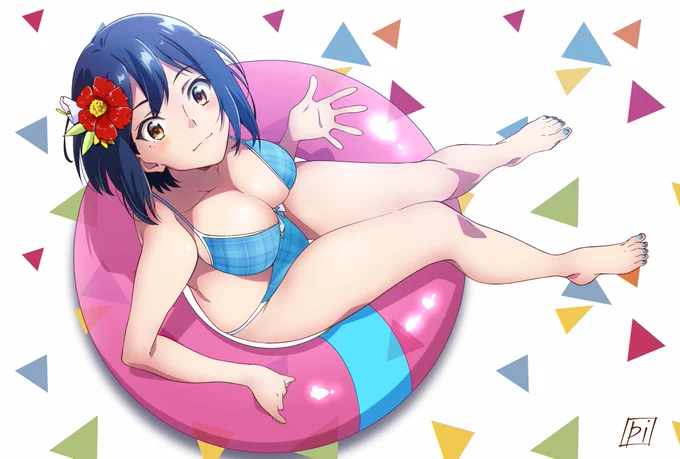 諸々イベントも終わり夏も終わりそうなので少し加筆編集加えて水着しずりんですよ。 #凛Art 