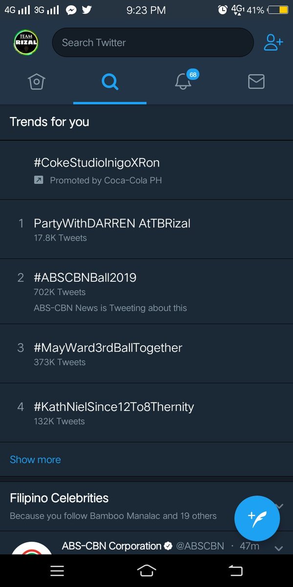 RZL_DARRENatics's tweet photo. WOW #1 TAYONSA TRENDING LIST!!! 

PartyWithDARREN AtTBRizal https://t.co/CjZ3sCuw4l