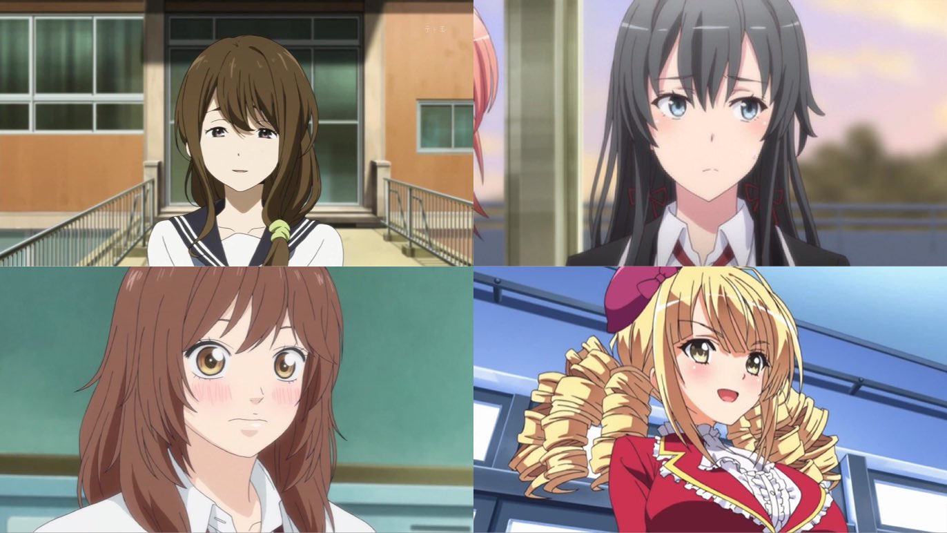れいと 妄想アニメ高校 2年1組女子 青山七海 神田沙希 栗原ちよ 椎名ましろ 芹沢舞子 高崎繭 五月七日くみん 名取早耶香 西村藍 藤宮香織 星野あさみ 本庄やよい 槙田悠里 皆川由紀 宮水三葉 村尾修子 山岸沙希 湯浅尚子 雪ノ下雪乃 吉岡双葉 麗華堂絢女