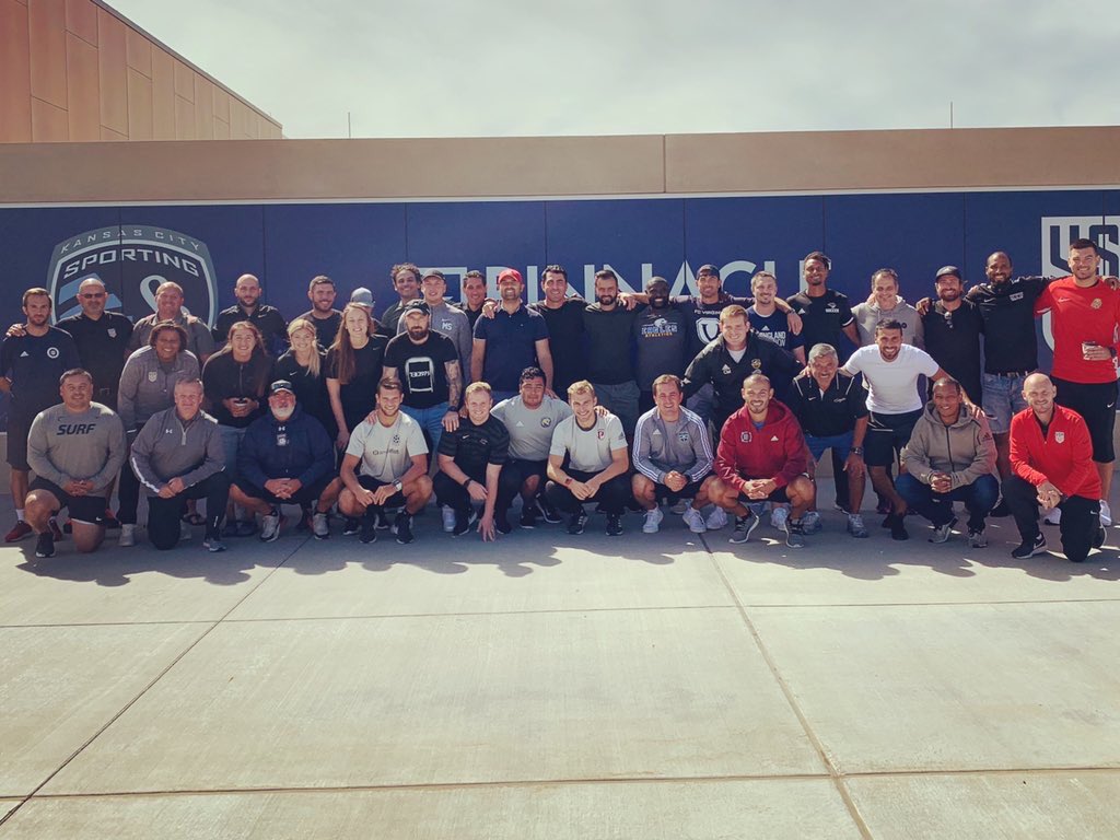 SetonHill_WSOC's tweet photo. Congratulations to Assistant Coach Dave Richmond for completing his USSF B License this past week in Kansas City! We are so proud of you and are excited to continue to learn from your Wisdom! #rollgriffs #shuyeah https://t.co/HpcxzFW2T0