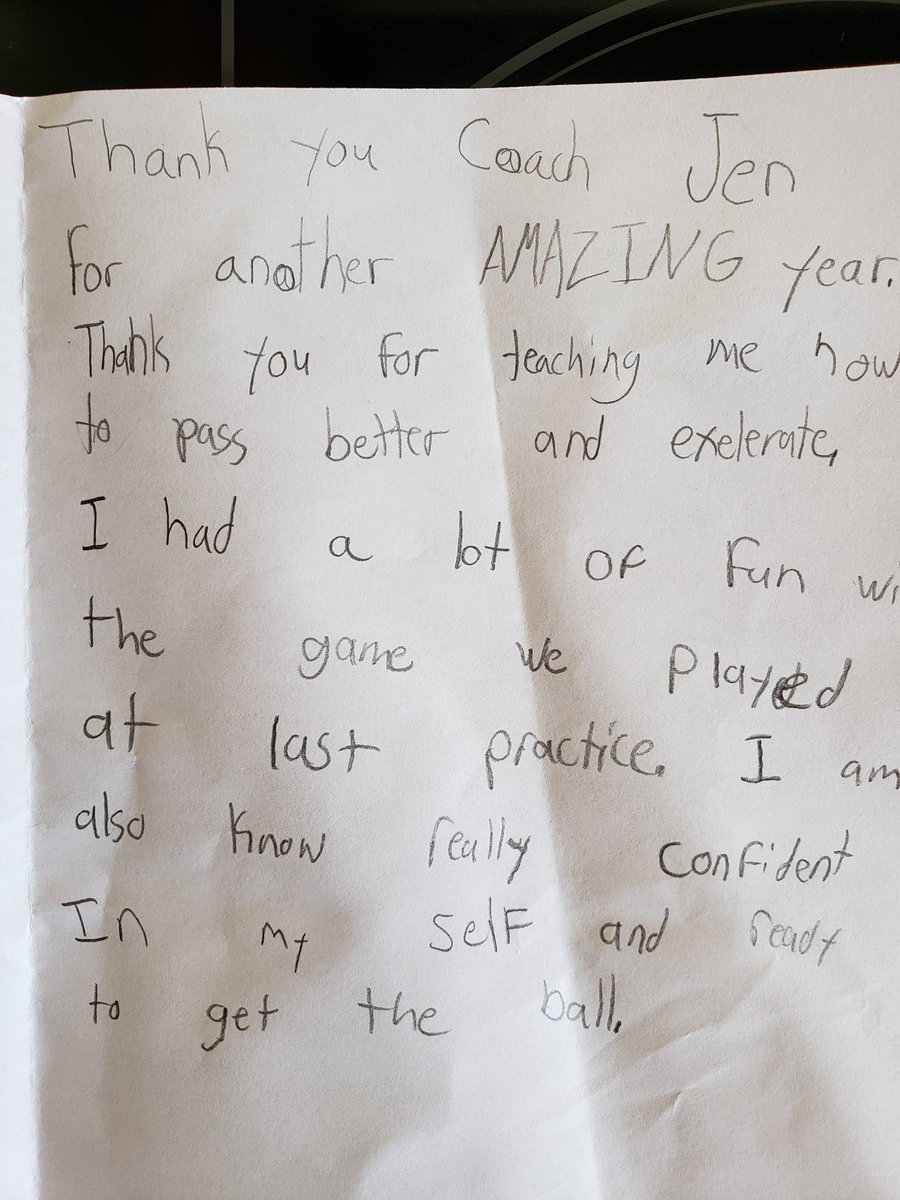 JVastagh's tweet photo. This season, the @CambridgeSoccer U10 Girls โฝ๏ธ developed skill, integrity, self-confidence, sportsmanship and determination. Coach objective: Have players reflect on their experiences. ๐ #goalsachieved #sportsjournal #girlsjustwannahavefun @OntarioIsSoccer @CanadaSoccerEN https://t.co/vZIqGIG6EY
