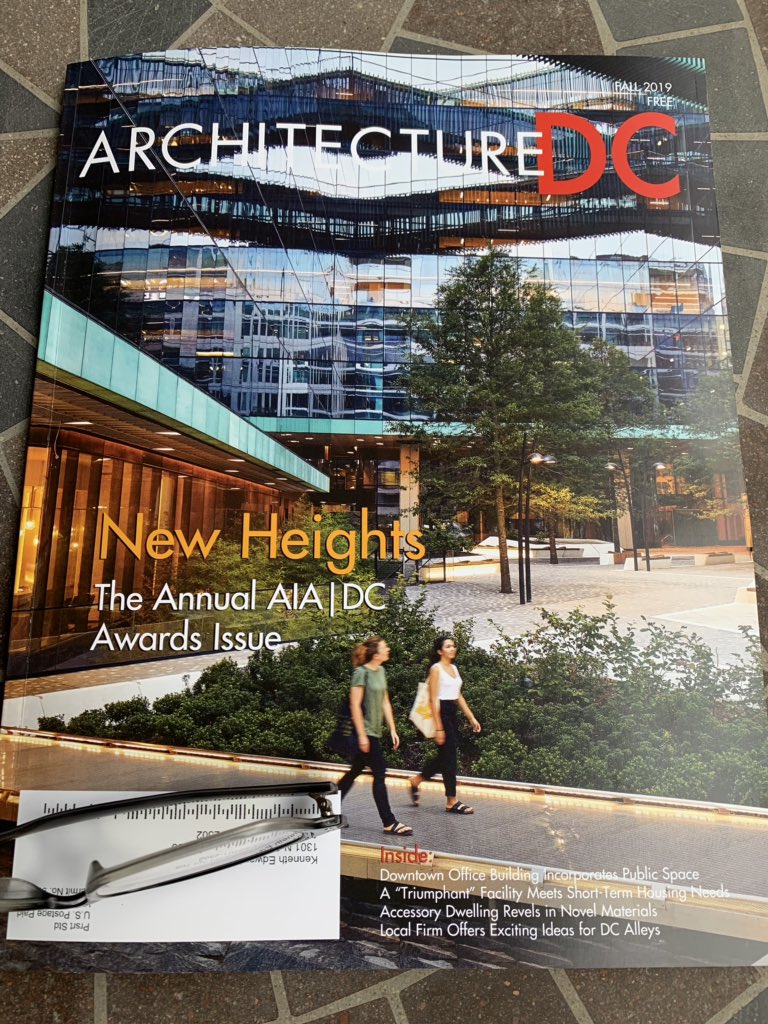 kennethpiner's tweet photo. Yesterday passing #midtowncenterdc & admiring the work of @SHoPArchitects - today discovered it was the cover of the current Architecture DC mag & read more about it. Cool building. Go see it. 15th & L, NW DC. #architecture https://t.co/wleHKFUcQn
