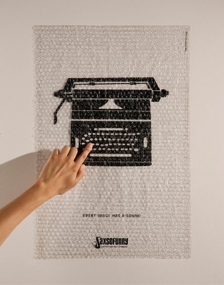 A a sound design company in Brazil created these lovely posters to convey 'Every image has a sound'. I remember feeling idea envy when I saw it first in 2009  #AdArchives  #advertising