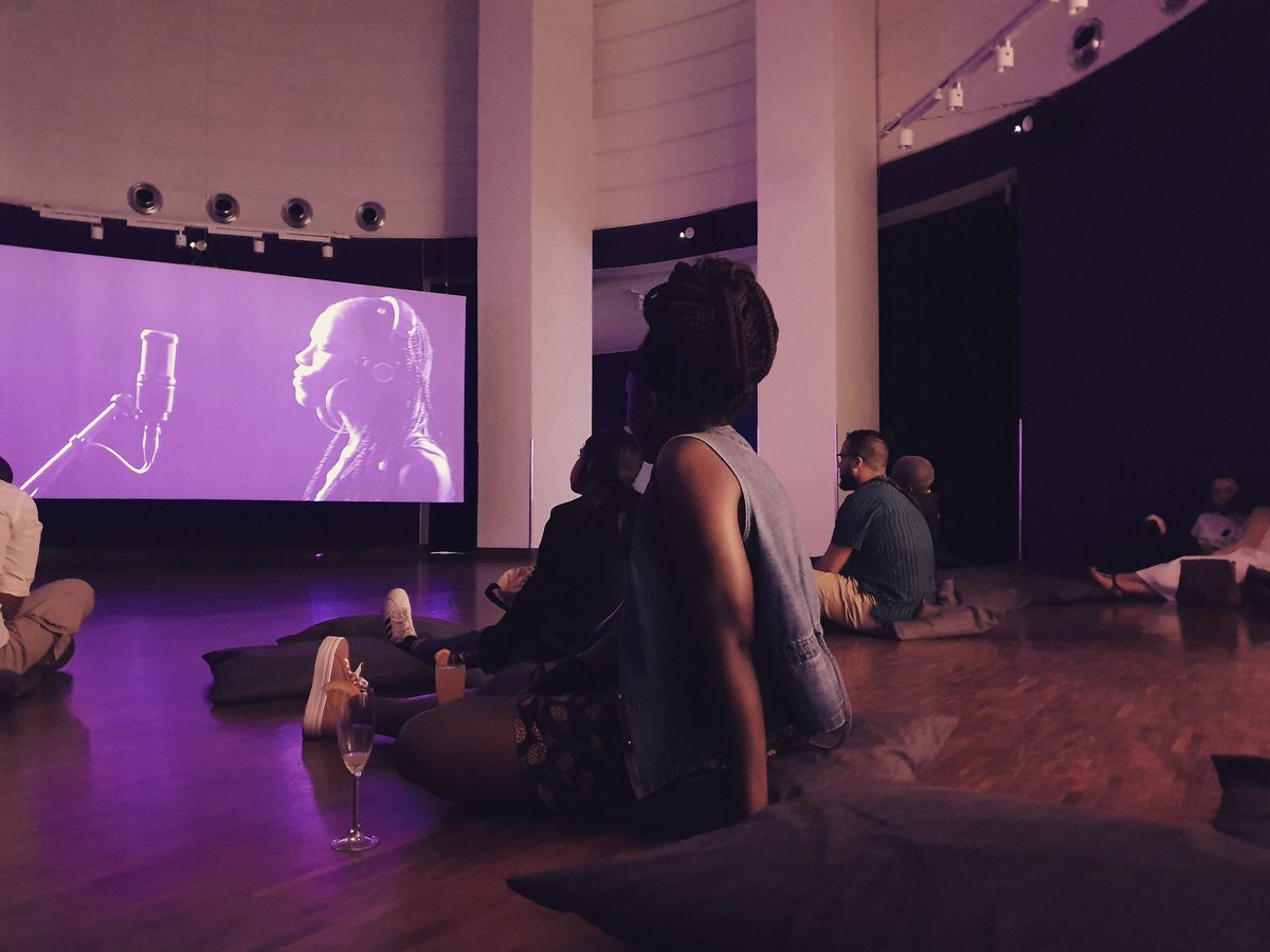 StandardBankArt's tweet photo. Thank you to every person who participated today at the #thissongisfor exhibition and panel talk. #GabrielleGoliath created a very honest and safe space for an important conversation with her art. #AfricanheART https://t.co/CjgSUvMMCd