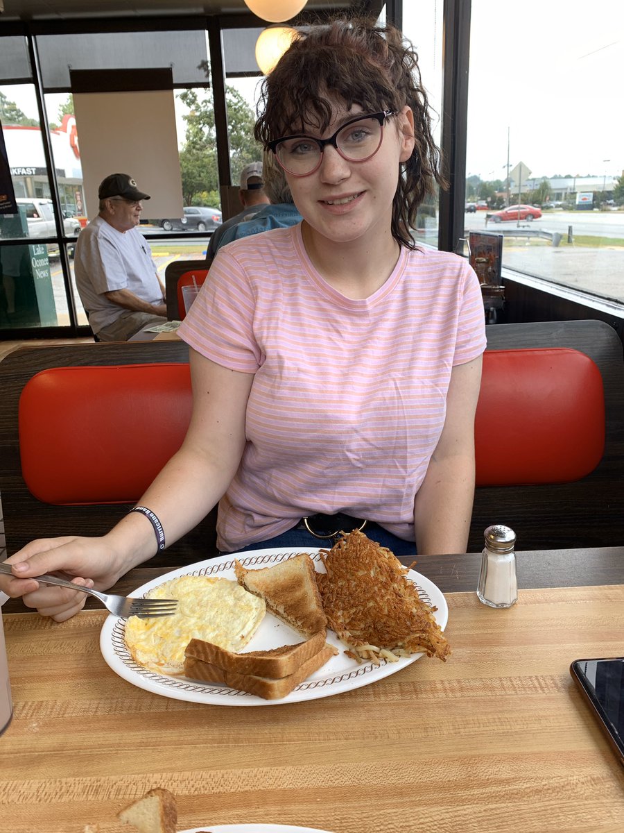 My daughter has grown. <a href="/WaffleHouse/">Waffle House</a> breakfasts have been a huge part of this adventure.  Psst - Waffle House, Highway 83 and hey 142 is the perfect location for a store.