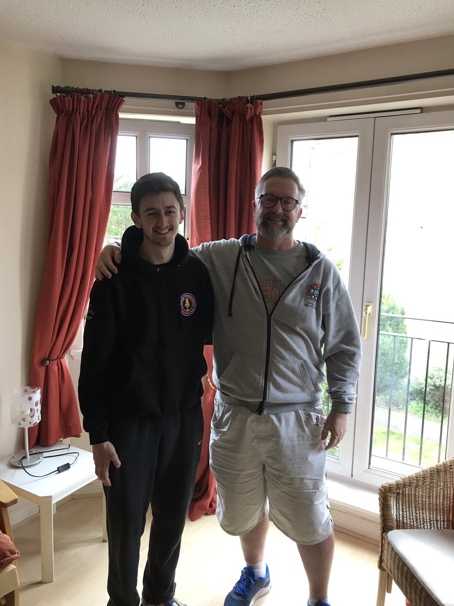 ColBrough's tweet photo. No.1 son moves into his first flat ... life lessons ahead ... lesson for me, don’t agree to help move with flats on the third floor !!! #independence #firstflat #ContinuingCareForAll https://t.co/ilw79uFDig