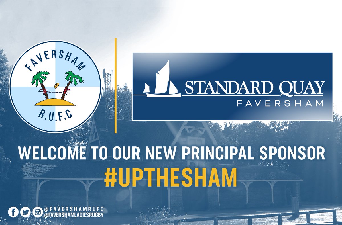 FavershamRUFC's tweet photo. We are extremely proud to announce @Standard_Quay as the new principal sponsor of Faversham RUFC

The club is very grateful for their generous support, which will also extend to the development of both Faversham RUFC ladies and FRUFC Junior Pirates

Welcome to the FRUFC family https://t.co/NbjgSW8sz1
