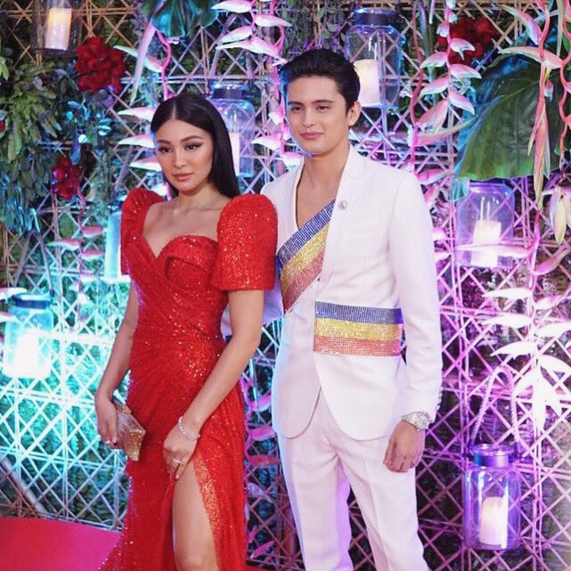 OneMusicPH's tweet photo. @tellemjaye and Nadine Lustre taking fashion and elegance to the next level at this year's #ABSCBNBall2019 https://t.co/sw0g5b7VOy