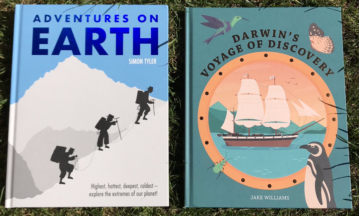 Two brilliant titles for anyone after an armchair adventure from <a href="/PavilionKidsBks/">Pavilion Children's Books</a>! #AdventuresOnEarth <a href="/MrSimonTyler/">Simon Tyler</a> 🏔 #DarwinsVoyageOfDiscovery <a href="/jkwillustration/">Jake Williams</a> 🐧 Thank you 
#bookpost