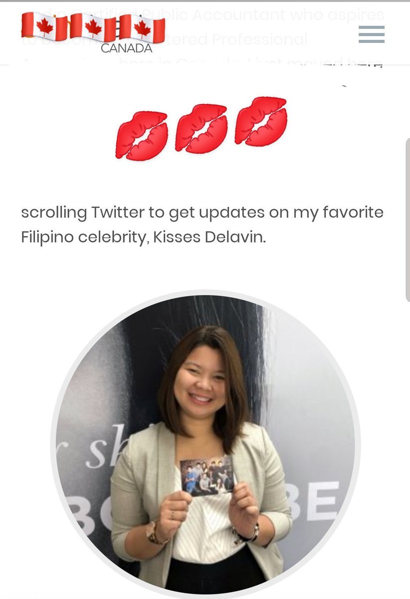 KissableToni's tweet photo. Rank one to ten: Gaano ka kaproud na fan ka ni @KissesDelavin? 

Ako mga one hundred, yung kaya ko ipagsigawan sa bio ko sa website ng  canadian company na fan ako ni kisses. I miss you babylove! Slay as always!  I love you! 

#AStarryNightFullofKISSES
Kisses Delavin https://t.co/uA1A6VA5S2