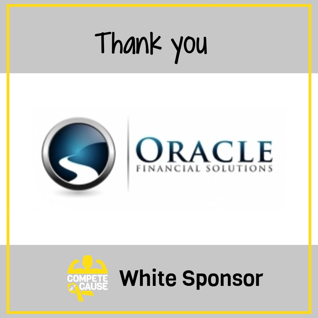 compete4acause's tweet photo. Thank you Oracle Financial Solutions for being a 2019 Compete for a Cause Sponsor! Your support for children battling cancer in our community is incredible. We truly appreciate your support! https://t.co/ajYLUOQXWv https://t.co/3ZXIcScKCC