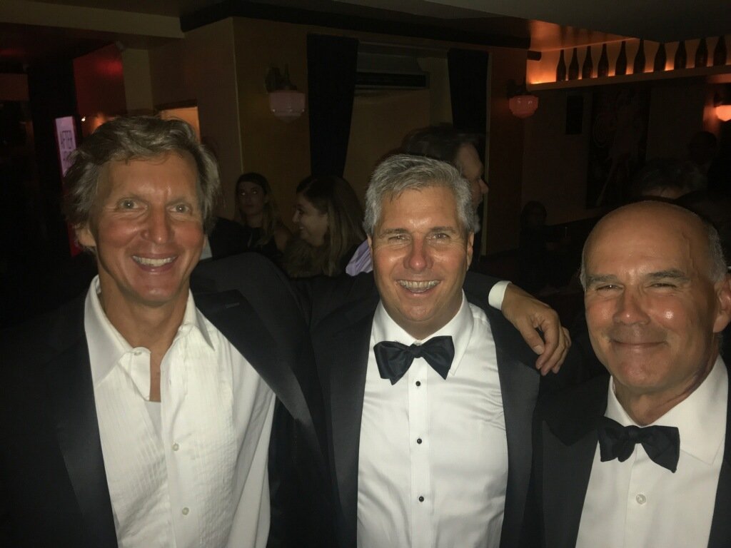 whealthcareplan's tweet photo. Still buzzing (recovering?) from the @wealth_mgmt awards ceremony. Here at the after party with industry luminaries Steve Larson and Steve Gresham. #wealthies @CarolynMcC @NexusStrategy @TRowePrice https://t.co/mtDnyP7SWl