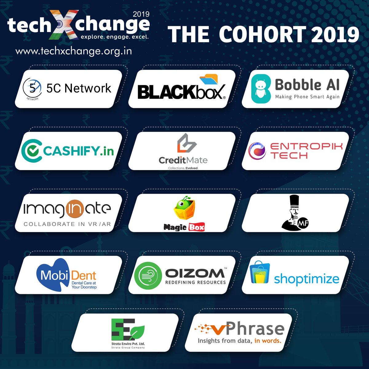 techXchange2020's tweet photo. Congratulations on being a part of βThe Cohort 2019β.
@BobbleKeyboard @Cashify_ @creditmate @mobident_in @entropiktech @5CNet_Tele @ImaginateNEWS @MAGICBOXANI
#techXchange #techXchange2019 #techXchange19 #India #London #UK #Startup #Startups #TechnoStartups #ProgramDetails https://t.co/tYgkx4GWRl