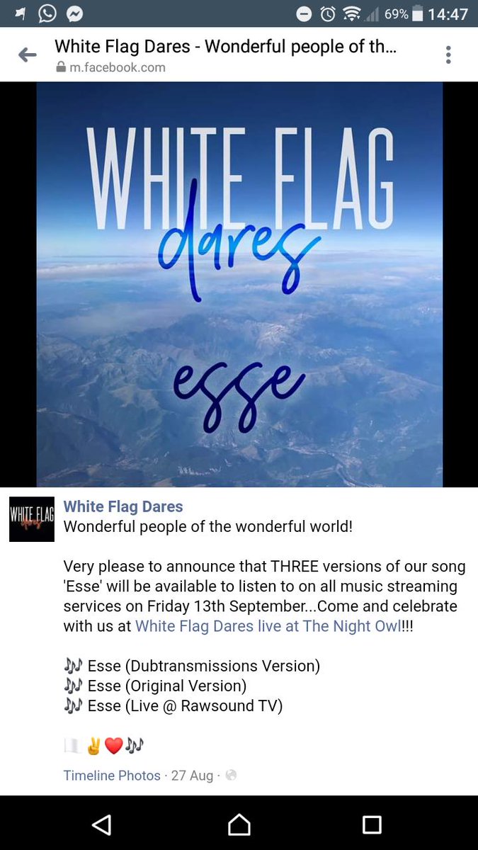 BrumRadioAlist's tweet photo. This weekend's #TrackOftheWeek accolade goes to @whiteflagdares and they take the crown for the next week with their single Esse!

Congrats - listen along for some more exclusives... https://t.co/2lLDHGSwz3 🔊 https://t.co/U8m7tajbCc