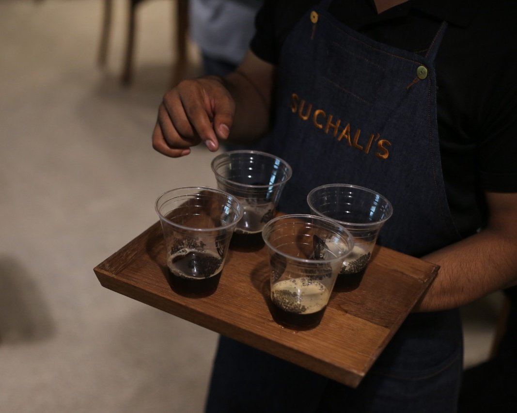 bira91's tweet photo. How you brewin' people? We're mixing up two classics at @BlueTokaiCoffee today! Come join us to get a taste of our Malabar Stout and some great coffee, of course 🍻
#CoolBrew #Bira91MalabarStout #Coffeebeer #stout https://t.co/Y7uDpU7m9r