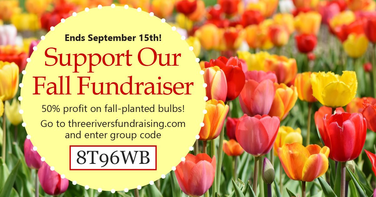 Each year, PetPromise spends over $100K on veterinary care for the cats and dogs in our care. PetPromise receives 50% of your bulb order thru Three Rivers Fundraising. Be sure to plant ASAP. Orders ship between Sept 15 and Sept 20, 2019. Visit: threeriversfundraising.com/fund/petpr-fal…