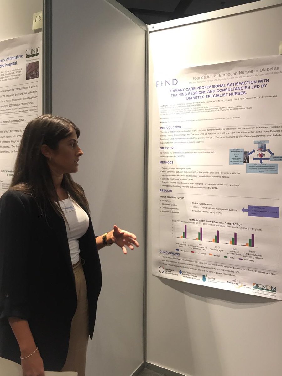 carlaacabre's tweet photo. Poster tour🔝 #FEND19 @hospitalclinic #imdmCLÍNIC #diabetes @MerceVidalFlor @MargaJansa @criscolungo https://t.co/Kx5WJpy6R6