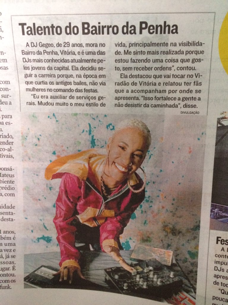 gegeodj's tweet photo. E eu que to no jornal A Tribuna de hj https://t.co/EUqnwIqfXL