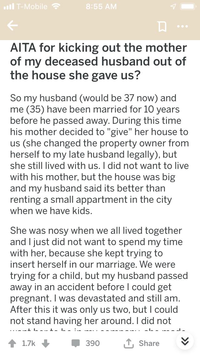 MeganRenaeOK's tweet photo. This may be the most evil thing I’ve ever read on r/AITA or just on Reddit in general. https://t.co/8Dhrc24lLV