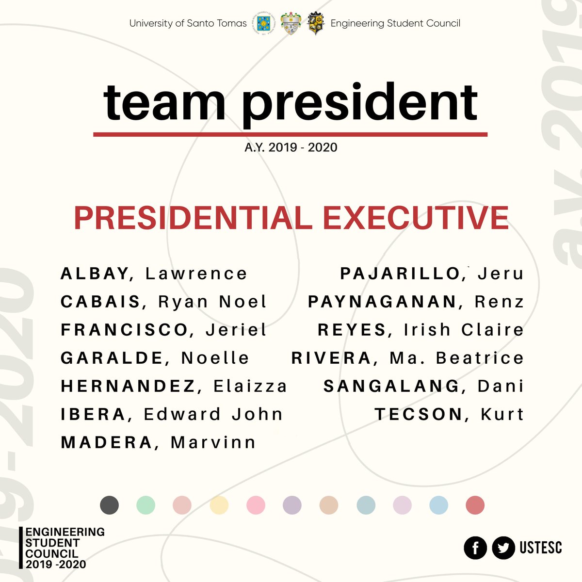 USTESC's tweet photo. TEAM PRESIDENT
Presidential Executive

#ESC1920 https://t.co/AAGNTv5Jog