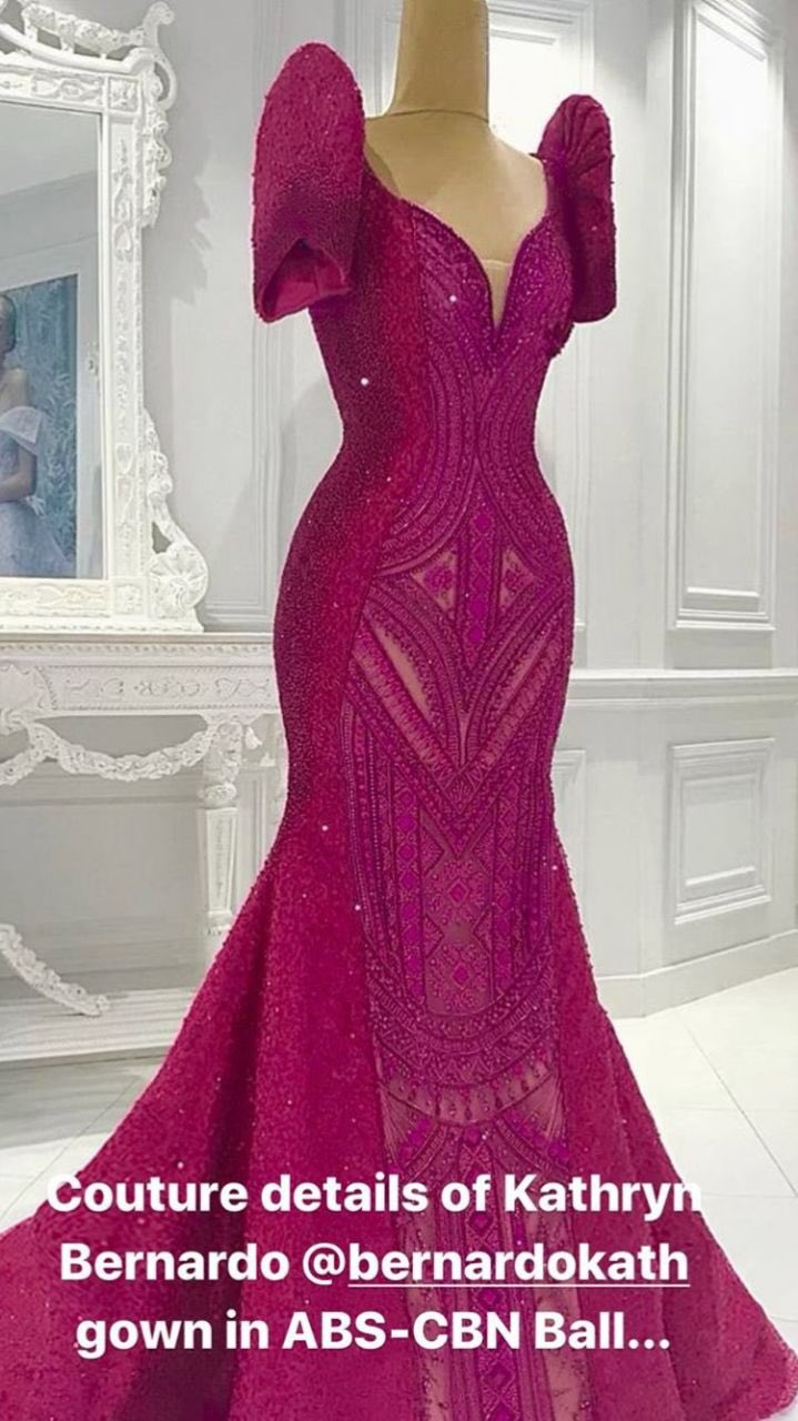 on X Kathryn Bernardo in Michael Cinco fuschia pink filipiniana gown. c michael5inco igs KathNielSince12To8Thernity https t m7vPTyFRrs X